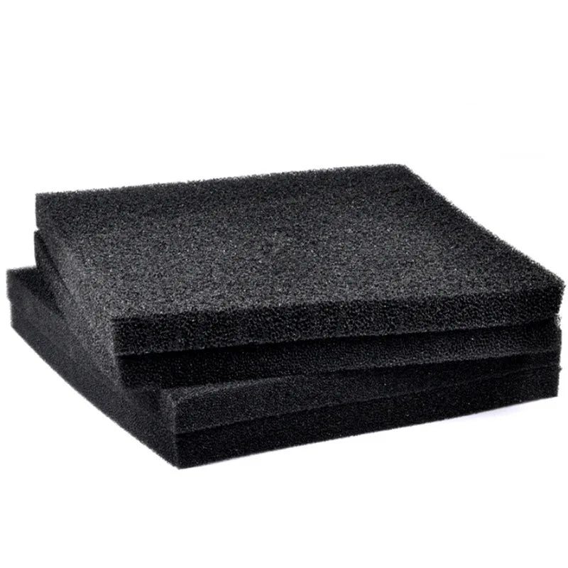 Accessoires d'aquarium décoration biochimique pratique éponge de coton filtre d'aquarium réservoir de poisson étang réservoir d'éponge en mousse noire