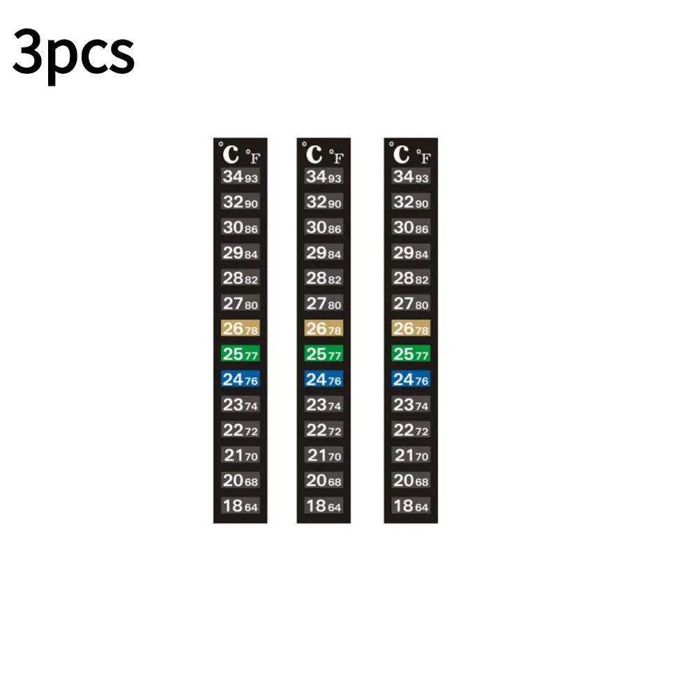 Thermomètre numérique à coller pour Aquarium, bande pour Aquarium, double échelle C/F, mesure de la température, outils autocollants - Animaleriex