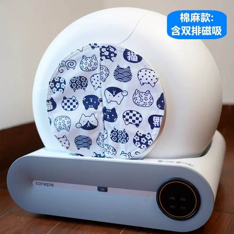 Rideau de porte anti-poussière et anti-odeurs pour bassin de chat, nouvellement amélioré, de haute qualité, assorti au bac à litière automatique TONEPIE et non au bac à litière - Animaleriex