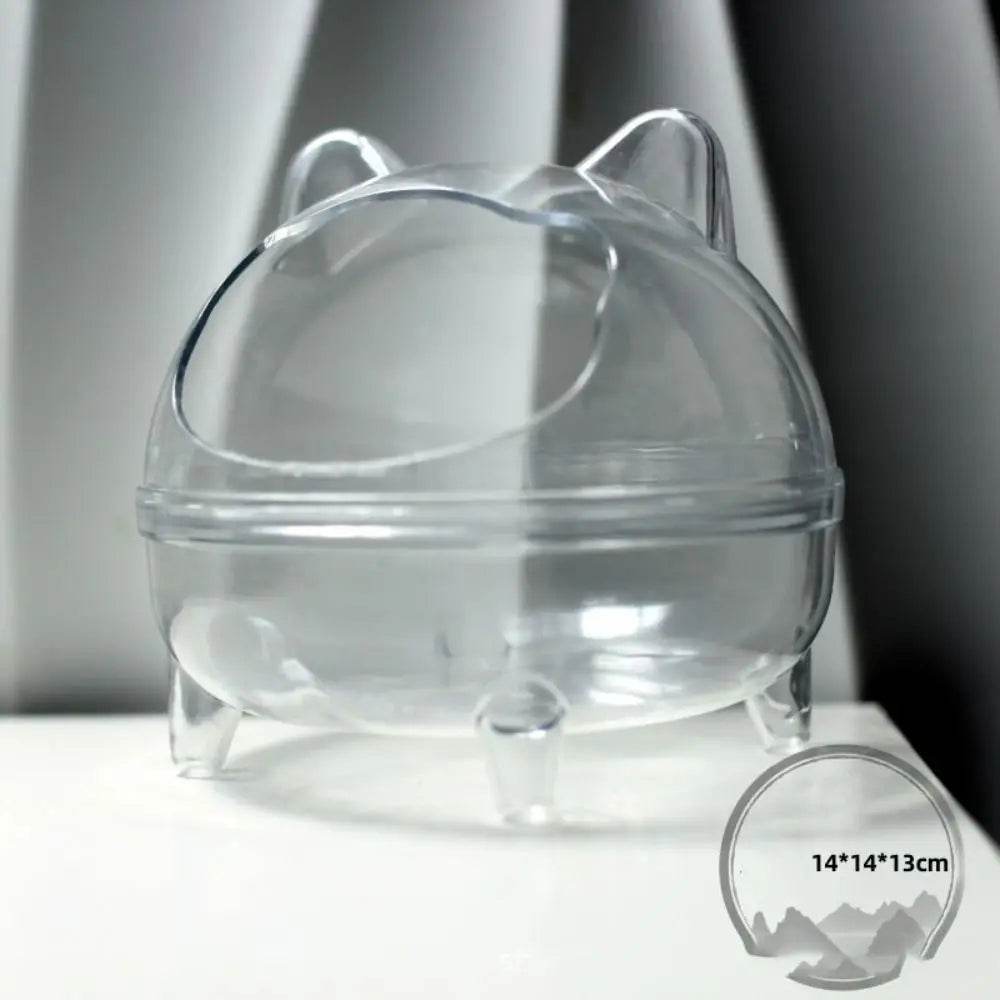 Cage de toilette transparente pour Hamster, Cage pour cochon d'inde, bain de sable, boîte à souris en plastique acrylique pour Hamster - Animaleriex
