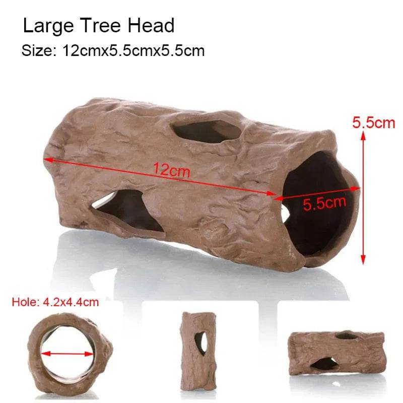 Décoration d'aquarium en céramique, abri pour poissons et crevettes, poterie, maison de Scorpion, Simulation de pierre, décor d'aquarium idéal - Animaleriex