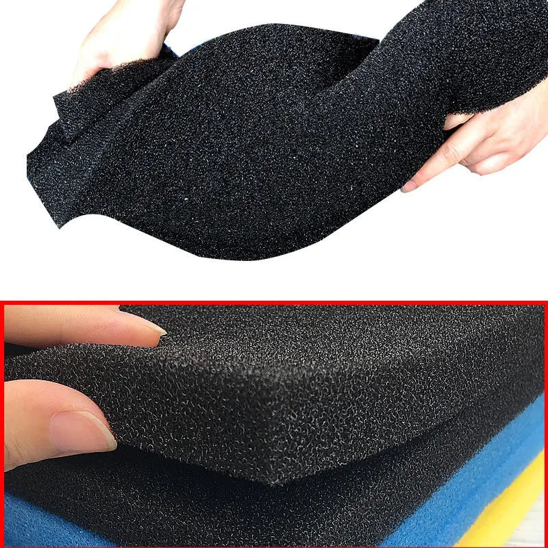Accessoires d'aquarium décoration biochimique pratique éponge de coton filtre d'aquarium réservoir de poisson étang réservoir d'éponge en mousse noire