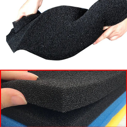 Accessoires d'aquarium décoration biochimique pratique éponge de coton filtre d'aquarium réservoir de poisson étang réservoir d'éponge en mousse noire