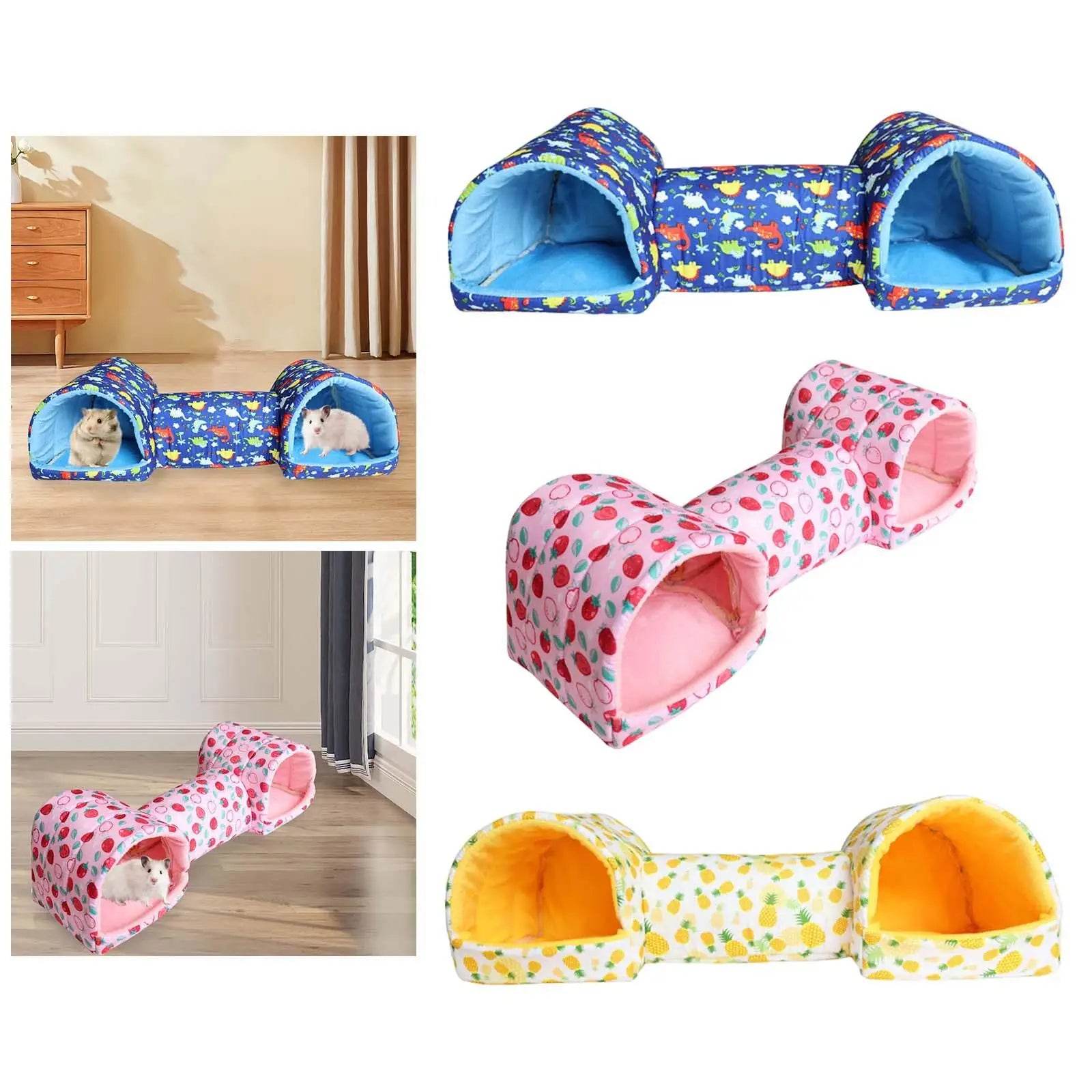 Tube de cachette pour Hamster, Tunnel pour cochon d'inde, pour souris, petit Animal, hérisson, cochon d'inde, accessoires pour animaux de compagnie - Animaleriex