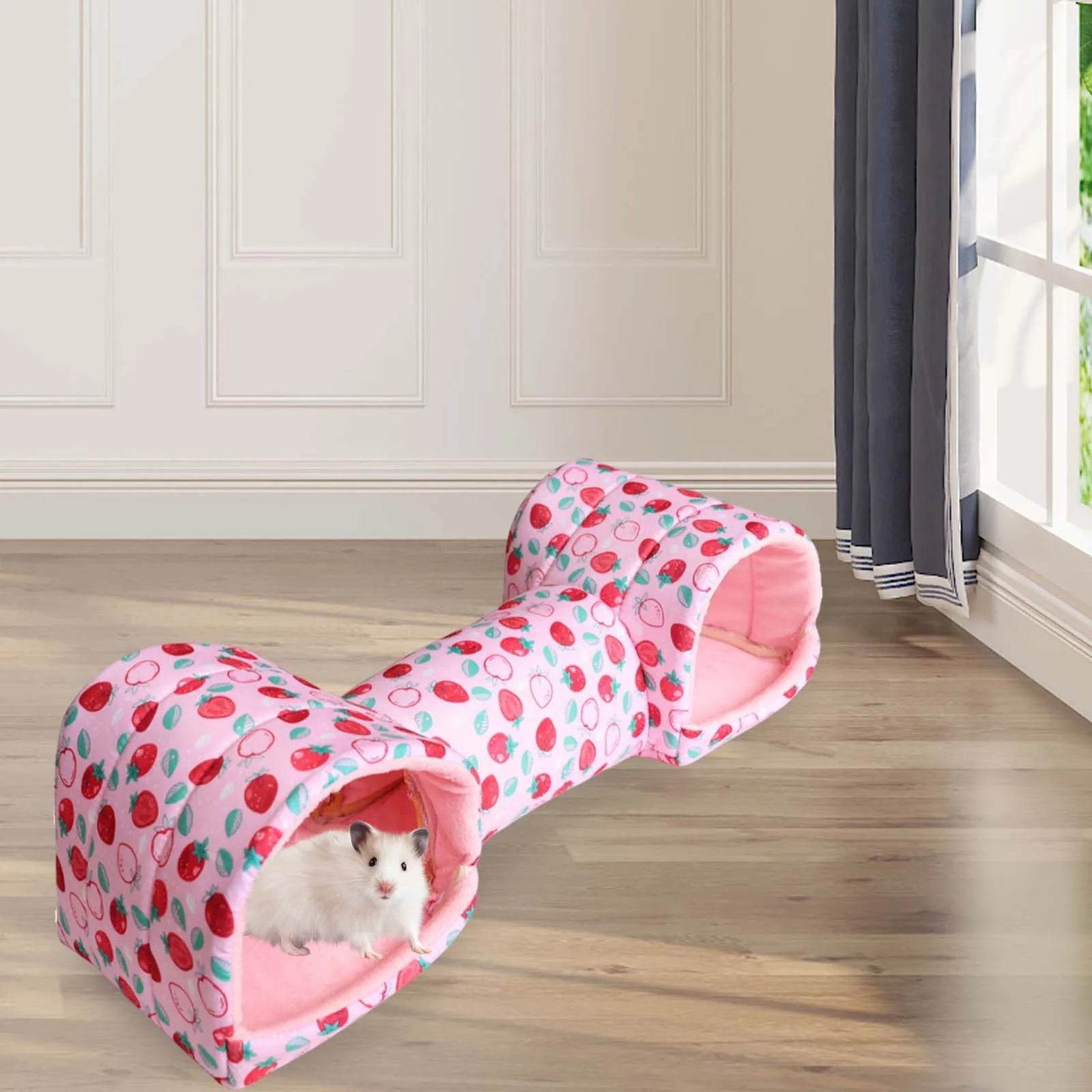 Tube de cachette pour Hamster, Tunnel pour cochon d'inde, pour souris, petit Animal, hérisson, cochon d'inde, accessoires pour animaux de compagnie - Animaleriex