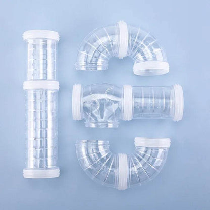 Hamster jouet labyrinthe bricolage remodelé Cage Tubes externes Tunnel ensemble sport U tuyau Hamster accessoires Pipeline Chinchillas fournitures - Animaleriex