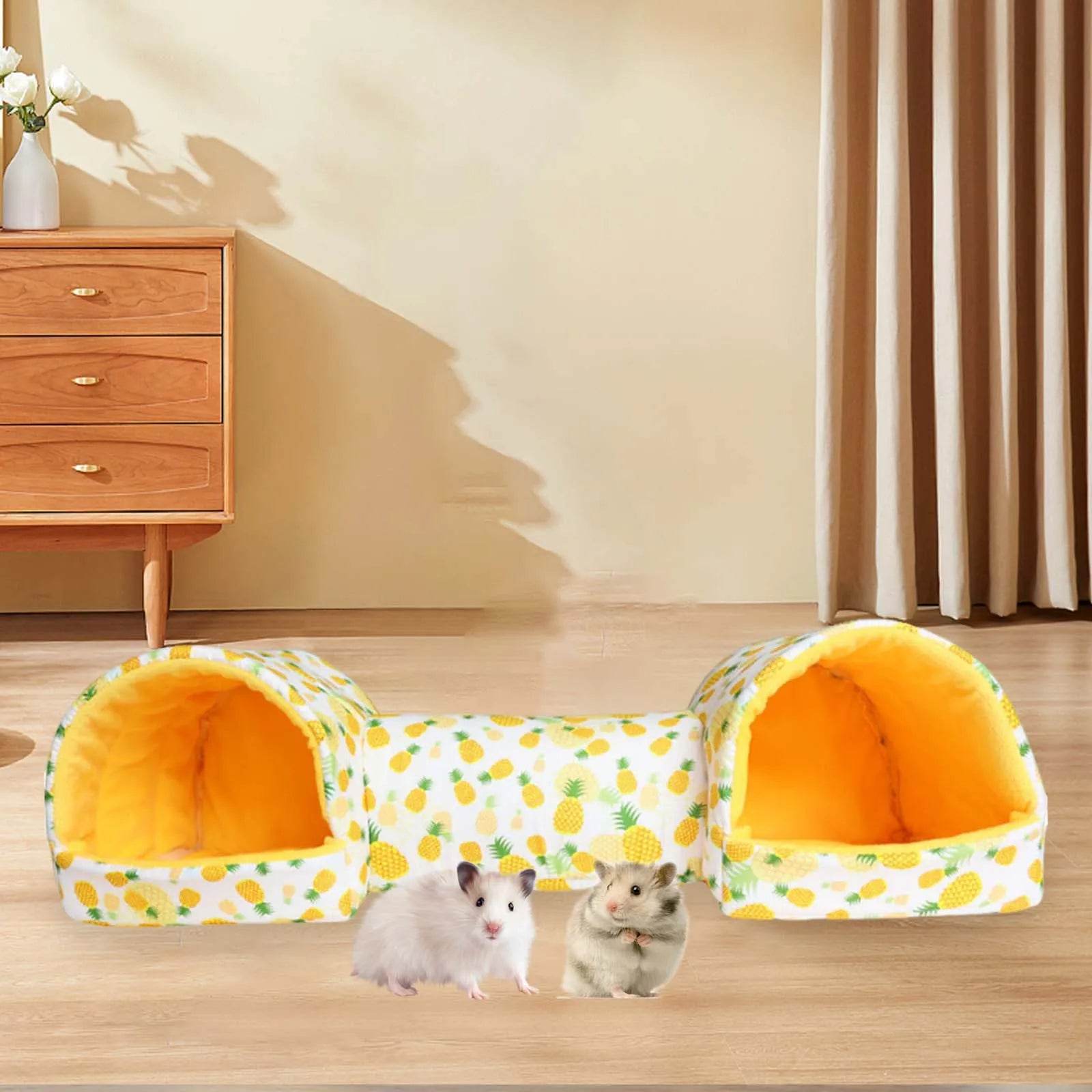 Tube de cachette pour Hamster, Tunnel pour cochon d'inde, pour souris, petit Animal, hérisson, cochon d'inde, accessoires pour animaux de compagnie - Animaleriex