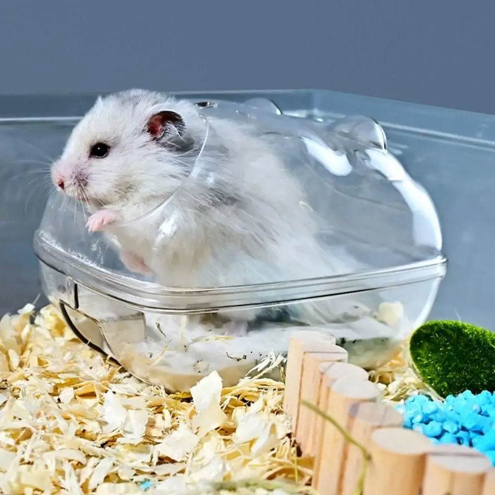 Cage de toilette transparente pour Hamster, Cage pour cochon d'inde, bain de sable, boîte à souris en plastique acrylique pour Hamster - Animaleriex