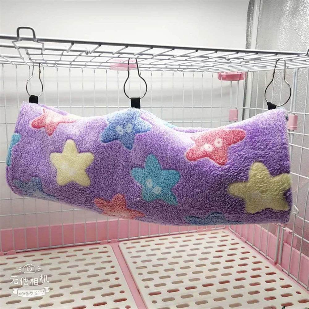 Hamsters en peluche en coton Solf en forme de cœur, Tunnels de jeu, nid chaud d'hiver pour furet, cochons d'inde, écureuils, petits jouets pour animaux de compagnie, accessoires - Animaleriex