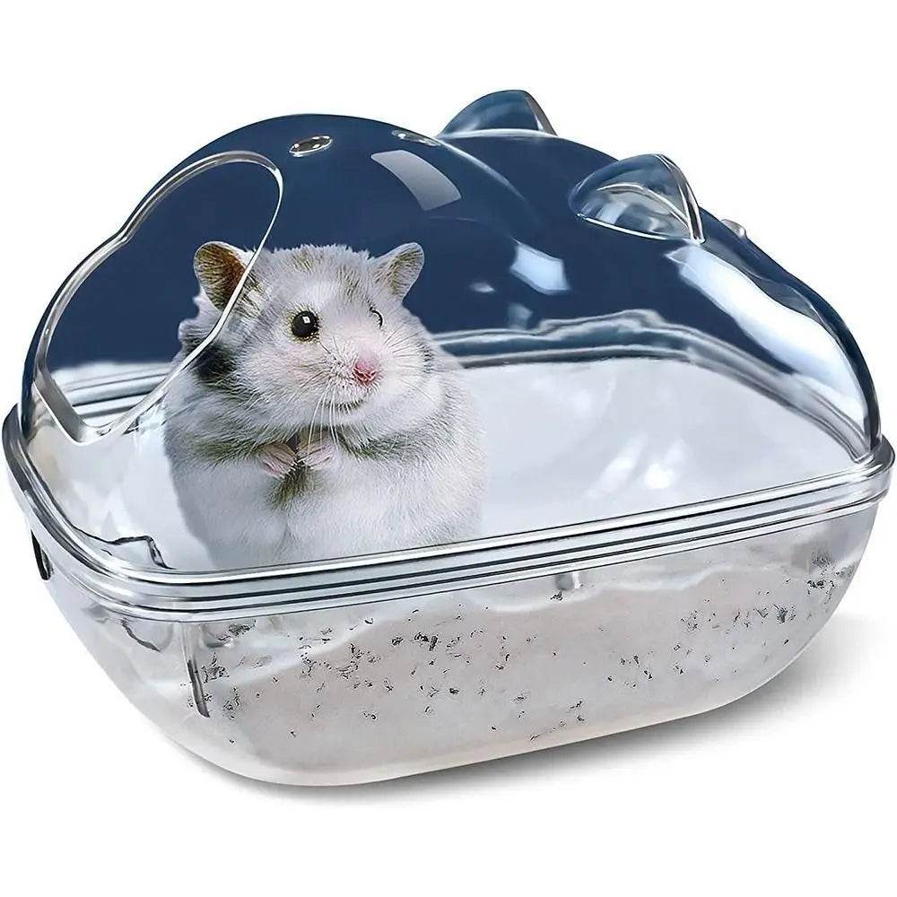 Cage de toilette transparente pour Hamster, Cage pour cochon d'inde, bain de sable, boîte à souris en plastique acrylique pour Hamster - Animaleriex