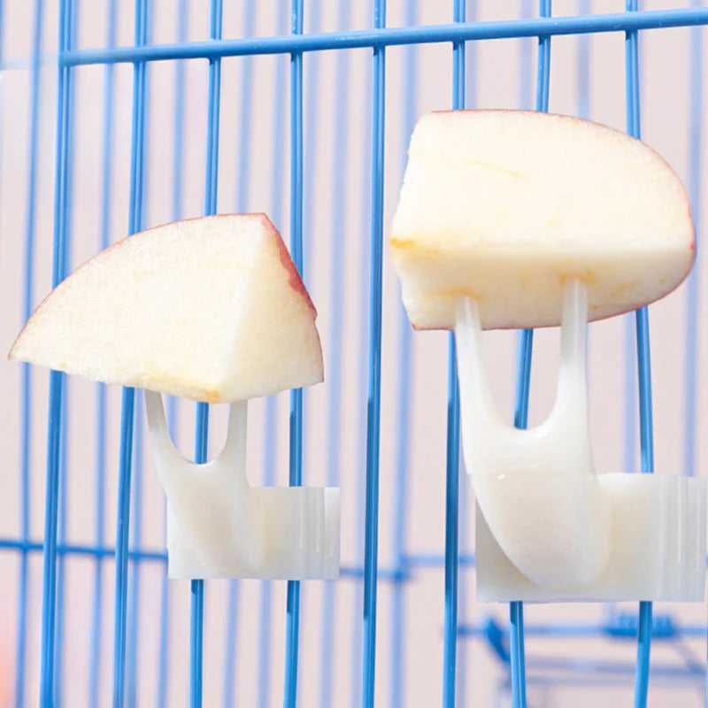 Fourchette à fruits pour oiseaux et perroquets, 1 pièce, fournitures pour animaux de compagnie, support à nourriture en plastique, Cage d'alimentation, fournitures pour animaux de compagnie, fourchette à collation, accessoires pour Cage à oiseaux